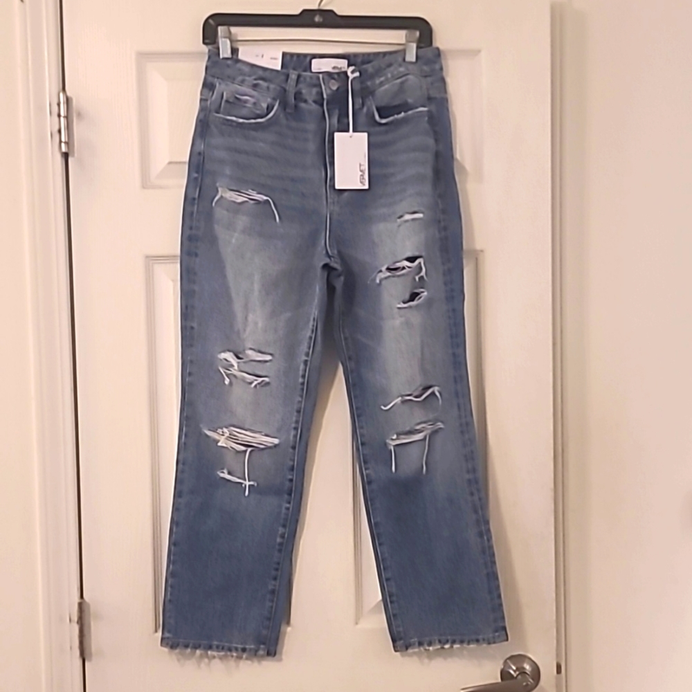 Size 27 Nwt super Vervet high rise straight legged Ververt Beverly demin jeans